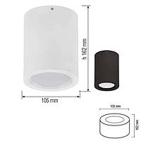 Світлодіодний світильник SANDRA-5/XL чорний HOROZ ELECTRIC 016-043-1005-060