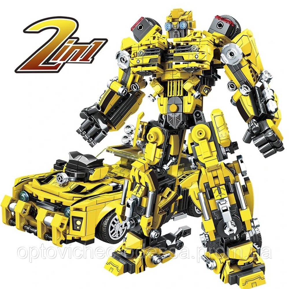 Машинка Робот Трансформер 2 в 1 Бамблбі Bumblebee Бамблбі Хіт продажу!, фото 1