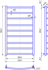 Сушарка для рушників "Маріо" Класик 900х530/500., фото 4
