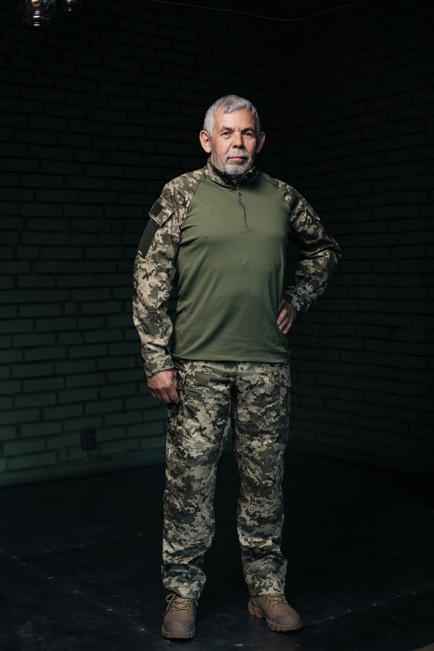 Сорочка ubacs бойова тактична для ЗСУ MILIGUS М14 піксель Кофта убакс камуфляж Тканина саржа pixel р. 4XL