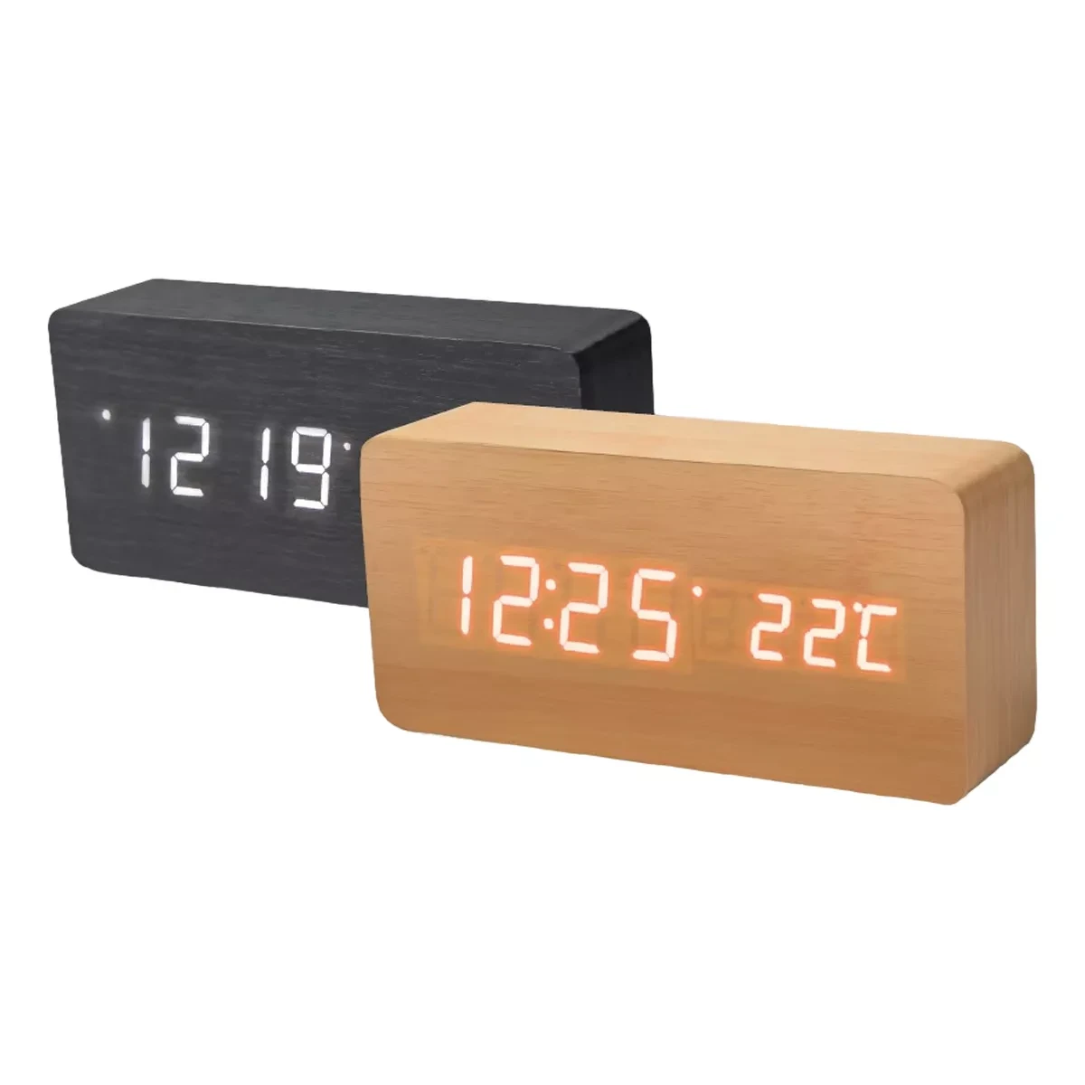 Годинник настільний електронний LED Grunhelm EE1509 (mini USB DC+5V/4бат)