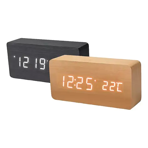 Годинник настільний електронний LED Grunhelm EE1509 (mini USB DC+5V/4бат), фото 1