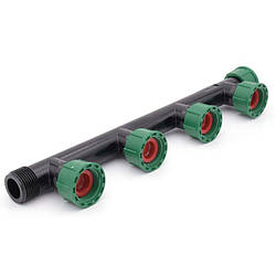 Гребінець Irritec на 4 виходи НР/ВР 1"