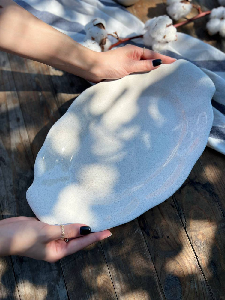 Блюдо "Рельєф" 36 см. "Капучино", фото 1