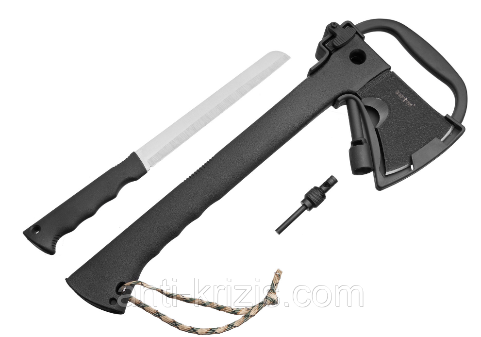 Сокира-мультитул зі сталі 3Cr13MoV від Grand Way 2955 PY (6 в 1) + чохол, фото 1