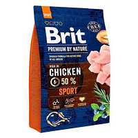 Сухой корм для активных собак Brit Premium (Брит Премиум) SPORT с курицей 3 кг