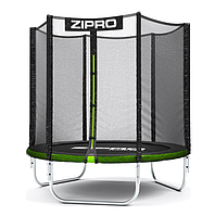 Батут Zipro Jump Pro з зовнішньою сіткою 183 см чорно-зелений