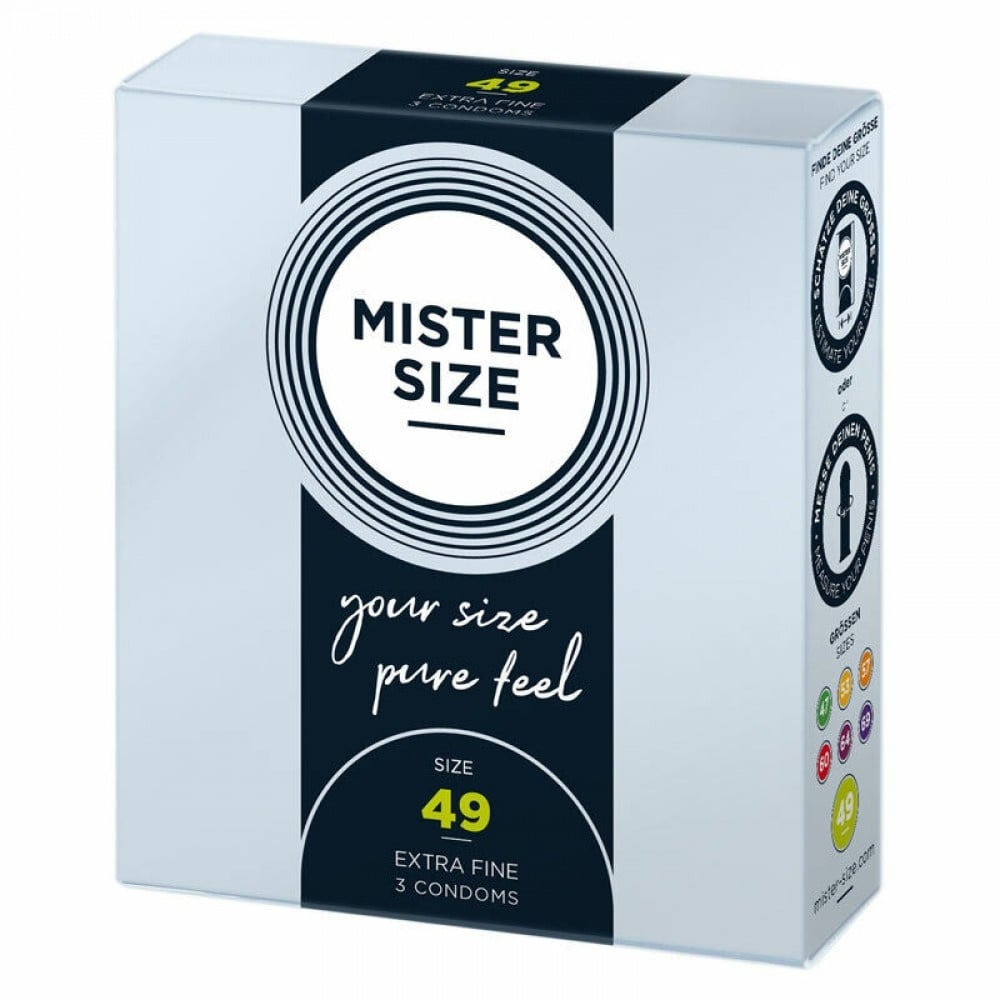 Презервативи Mister Size 49mm pack of 3 Кітті