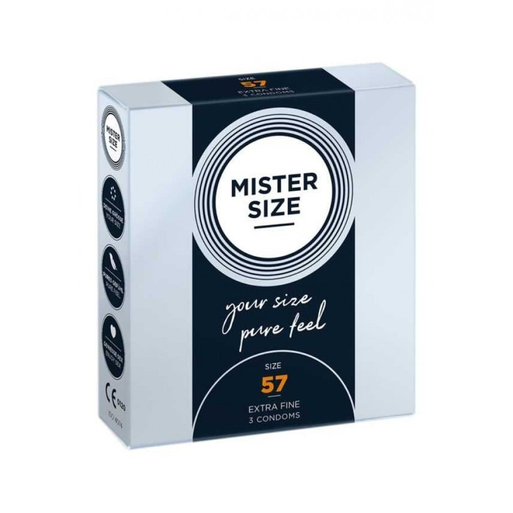 Презервативи Mister Size 57mm pack of 3 Кітті