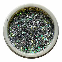 Блискітки мікс для дизайну нігтів №18