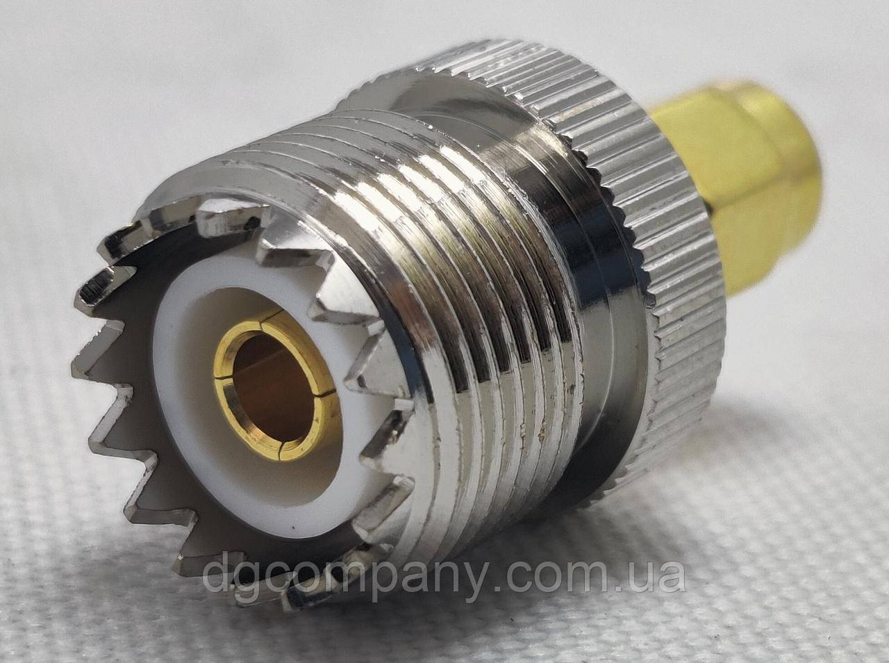 Перехідник гніздо UHF female SO-239- штекер SMA male