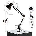 Настільна лампа ТВ800 swing arm (60 Вт.) на струбцині - для освітлення робочого місця, фото 7
