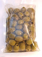 Амфисис Зеленые оливки 0.45кг без косточек 181 -200 Jumbo в рассоле в пет-пакете 70341