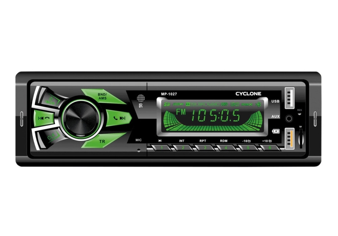 Автомобильный мультимедийный комплекс Cyclone MP-1027 Автомагнитола 1DIN  (Bluetooth) с управлением телефоном (ID#1908793789), цена: 799 ?, купить на  Prom.ua