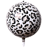 Фольгована кулька 4D сфера гепард 22" (55см) Китай