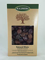 Красно-черные Амфисис оливки натурального цвета 0.25кг с косточками 181 -200 Jumbo в вакууме в картонной