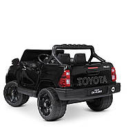 Електромобіль Джип Toyota на акумуляторі з пультом керування та світлом Bambi M 4919EBLRS-2 Чорний, фото 5