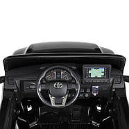 Електромобіль Джип Toyota на акумуляторі з пультом керування та світлом Bambi M 4919EBLRS-2 Чорний, фото 10
