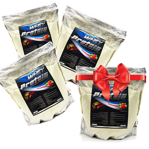 4 кг сироватковий протеїн + 1 кг протеїну в подарунок малина (ID ...