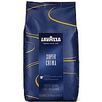 Кофе в зернах Lavazza Super Crema купаж арабики и робусты 1000 грамм