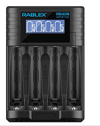 Зарядний пристрій Rablex RB408 на 4 AA/AAA R3/R6 1.2V 3.7V