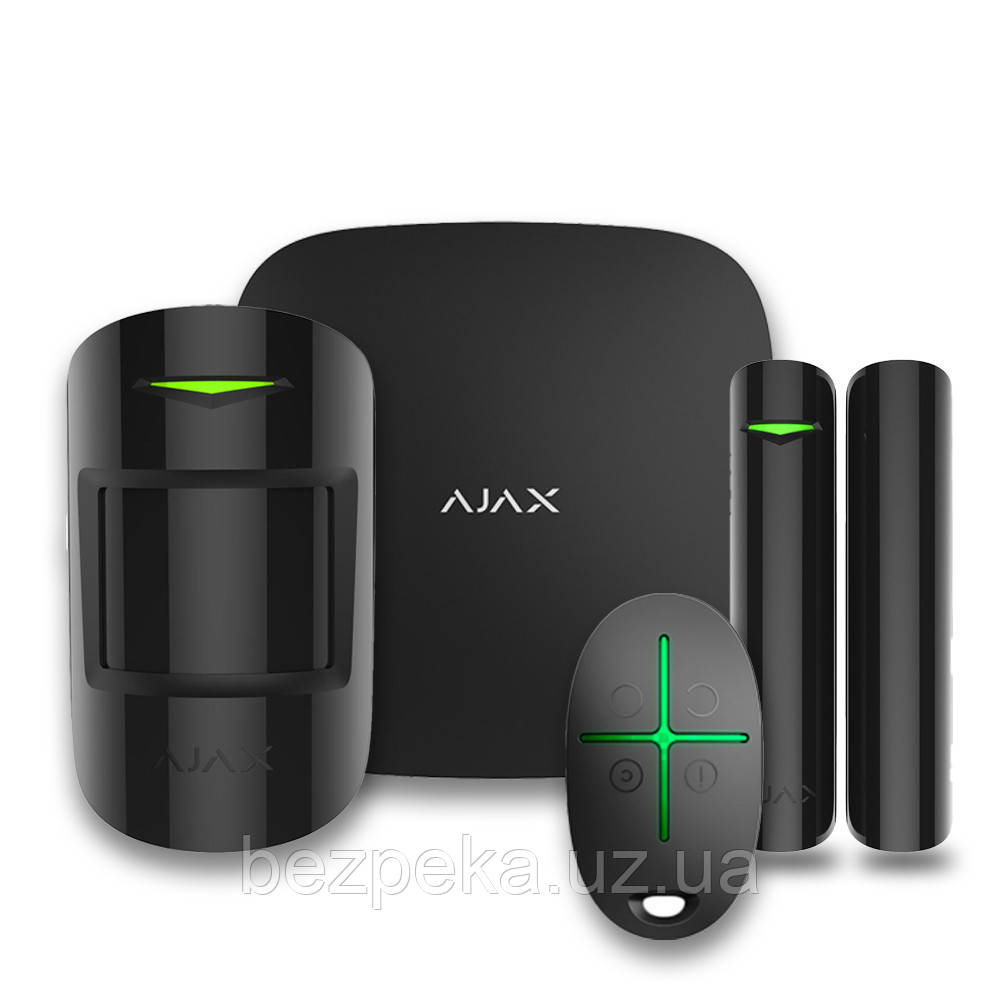 AJAX StarterKit 2 чорний (Black) Стартовий комплект системи безпеки