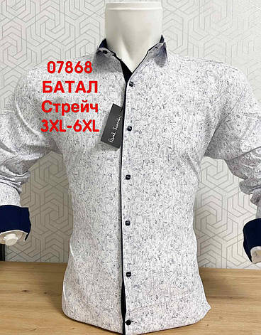 Батальна сорочка довгий рукав Paul Smith з принтом, фото 1