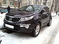 Дефлектор капота (мухобойка) Kia Sportage 2010 (киа спортедж)