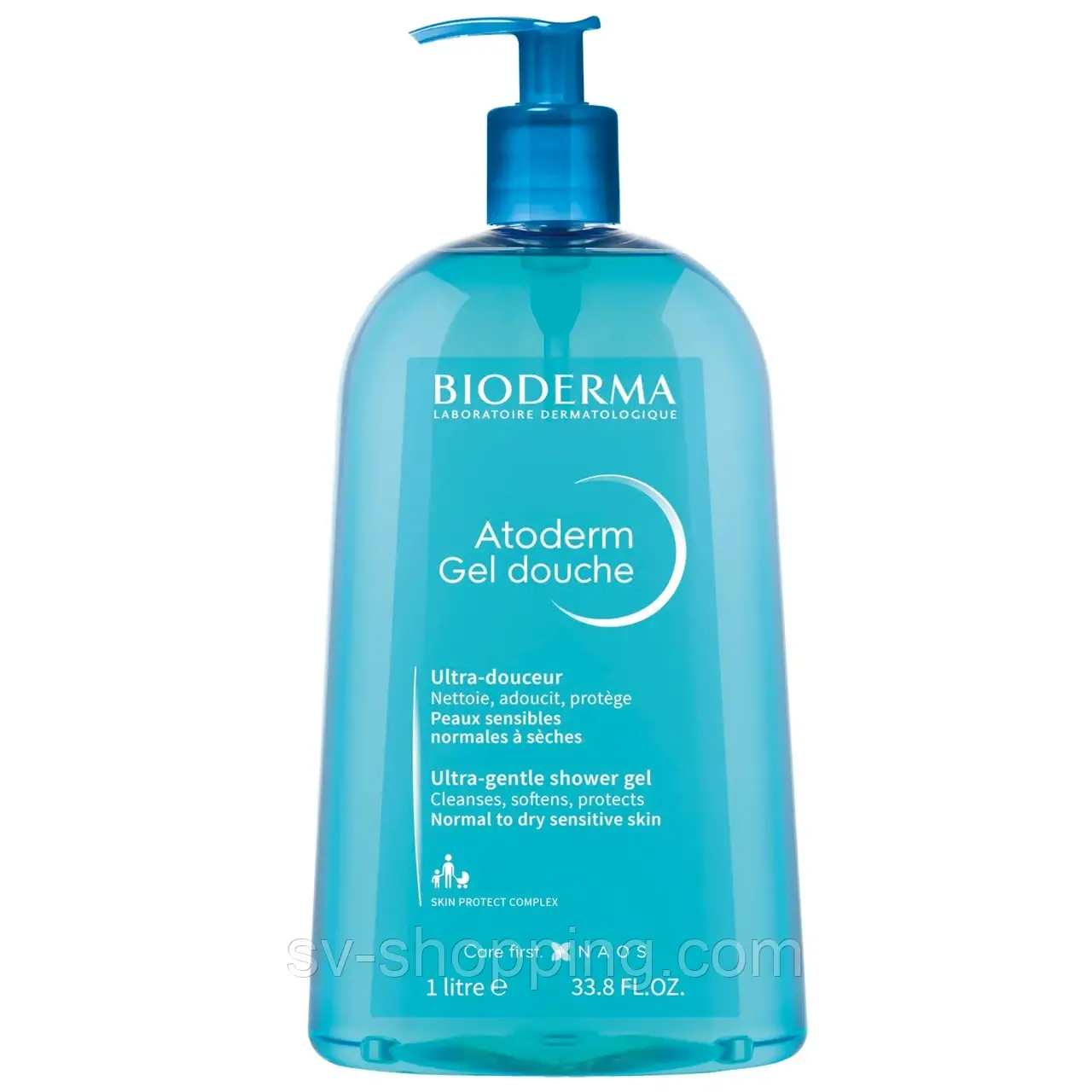 Гель для душу Атодерм Біодерма, Bioderma Atoderm Gel Douche, 1 л. Франція