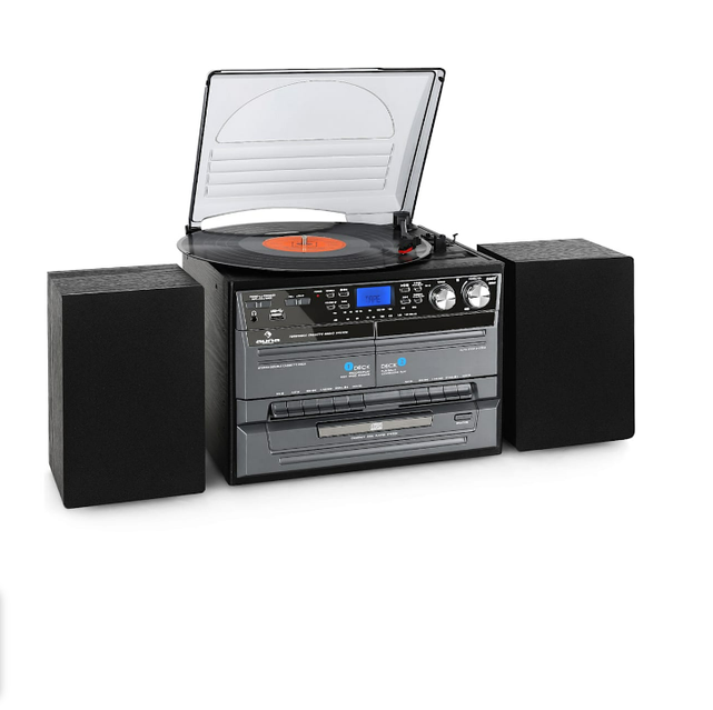 Музыкальный центр Auna TC-386 стерео система винил USB MP3 BT CD