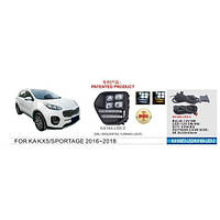 Фары противотуманные KIA Sportage KX5 2016-18 DLAA KA-166-LED-2 DRL+Повороты