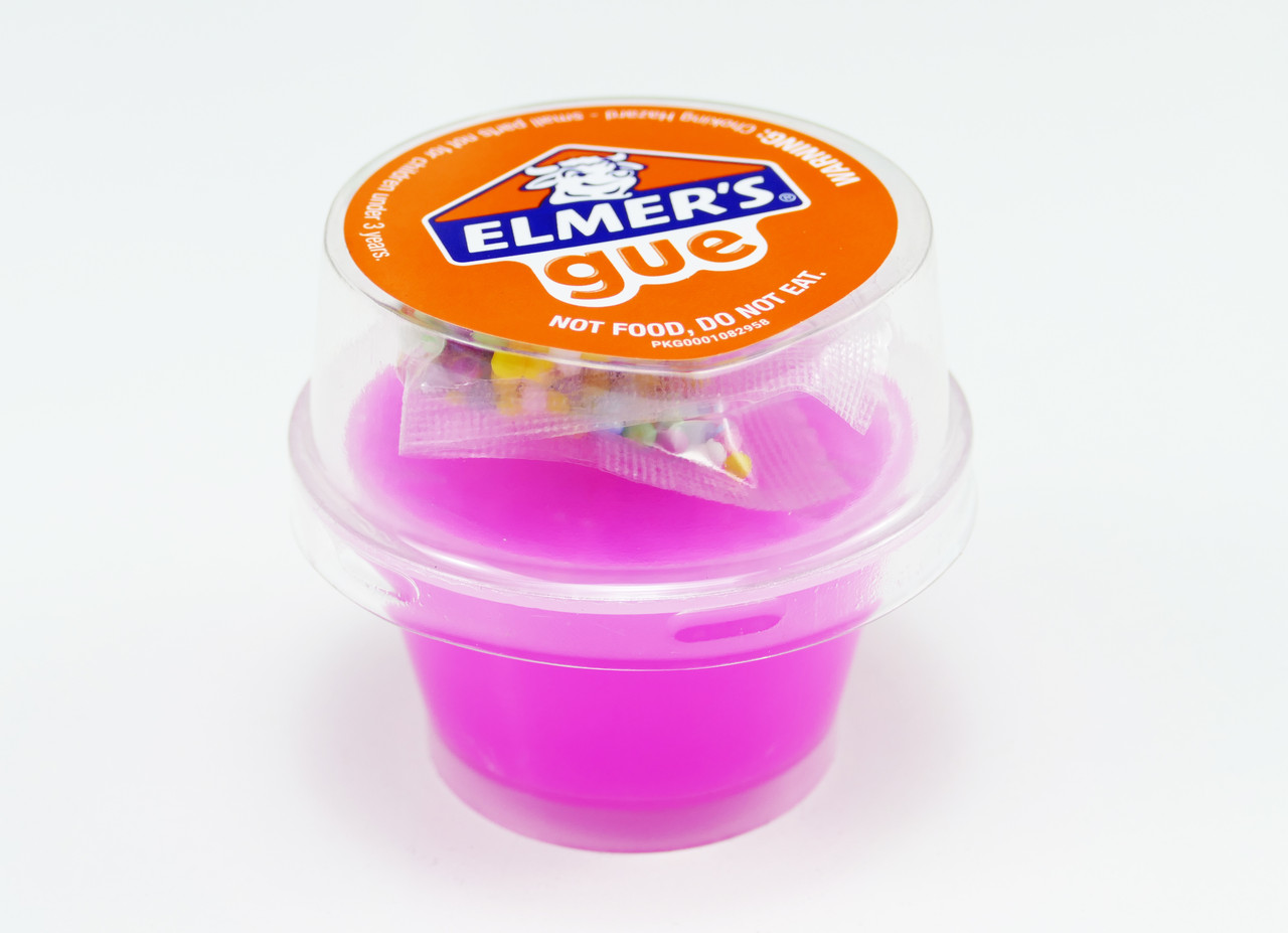 Слайм Elmer's 59 мл Рожевий Слайм з Добавками Пінопластові Кульки (00595)