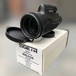 Монокуляр SIGETA Mirage 10x42 WP, чохол з ременем та кишенею, ремінець, чохол, захисні кришки, фото 1