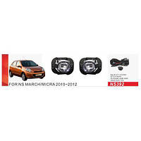 Фары противотуманные Nissan Micra 2010-12 DLAA NS-392