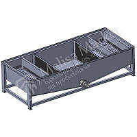 Бак-отстойник горизонтальный для фильтрации меда 60 л