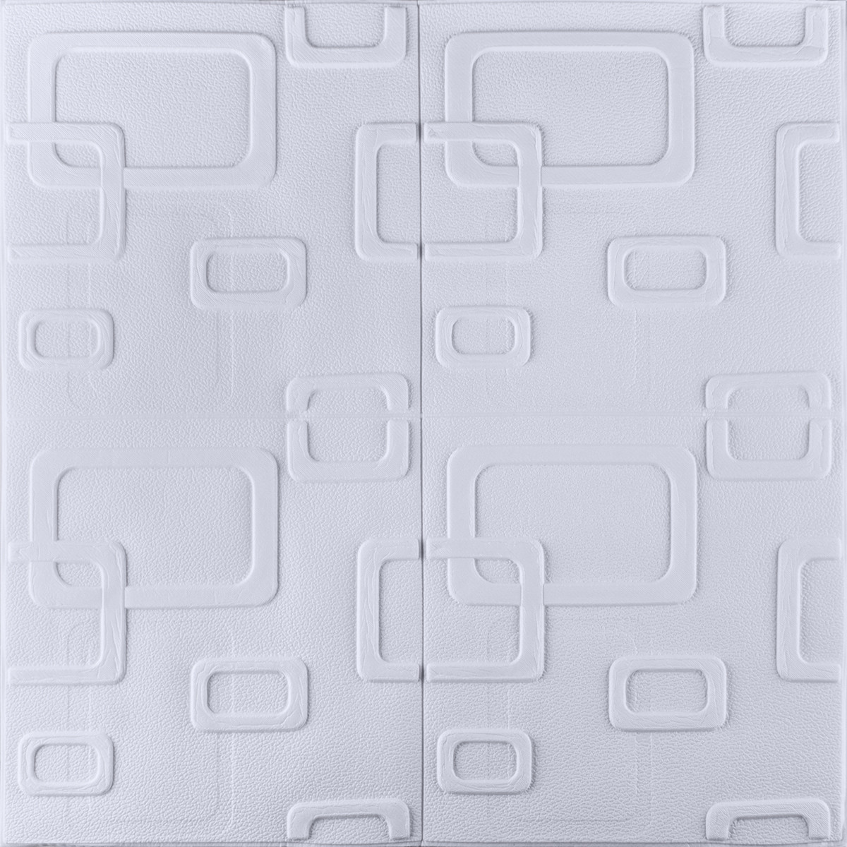 Самоклеюча 3D панель модерн білий 700x700x5мм (3191-5)