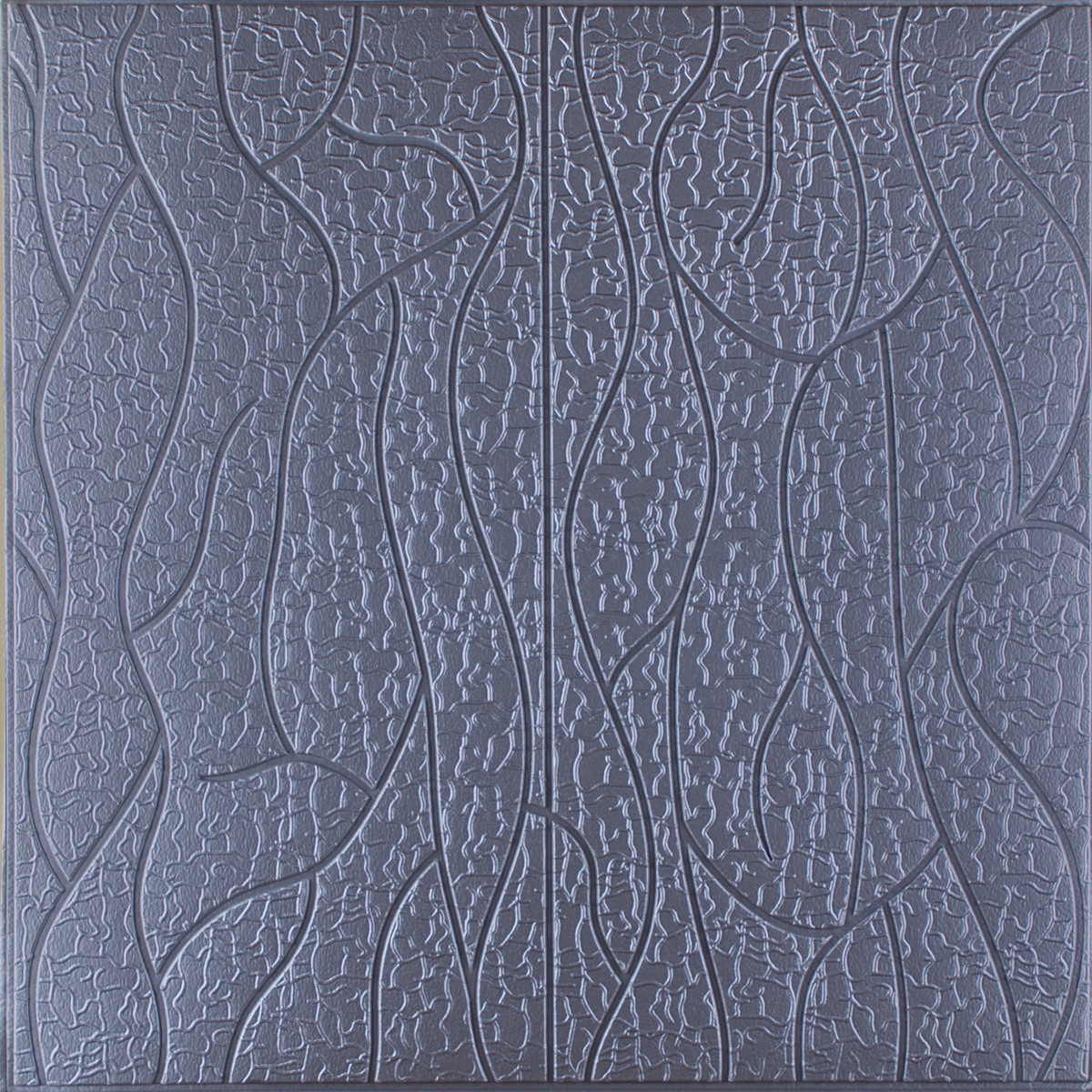 Самоклеюча 3D панель скеля графіт 700x700x5мм (3173-5), фото 1