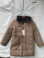 Куртка жіноча демісезонна двостороння на блискавці норма розмір 46-52, колір як на фото