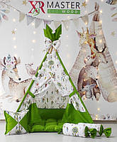 Намет дитячий Вігвам для дітей курінь для ігор Казковий Незнайко БОН БОН Повний комплект!