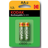 Аккумуляторы AA пальчики 2600mAh KODAK HR06 Ni-Mh 1.2V 2шт