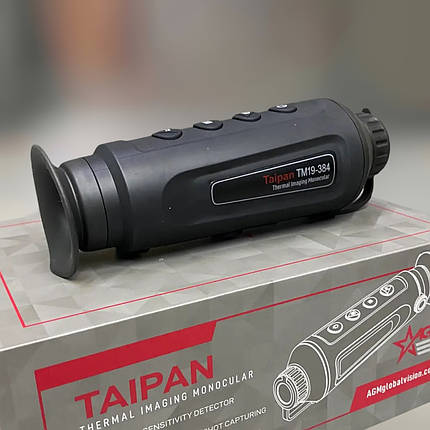 Тепловізійний монокуляр AGM Taipan TM19-384, 897 метрів, сенсор 384х288, дисплей 1280х960, тепловізор, фото 1
