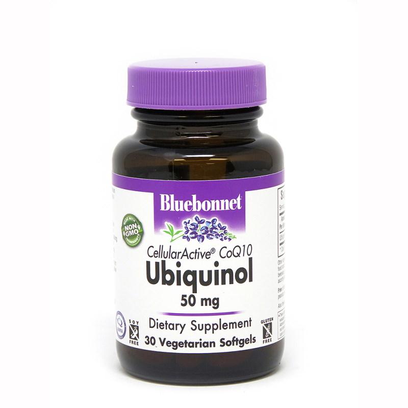 Натуральна добавка Bluebonnet Nutrition Cellular Active Ubiquinol 50 mg, 30 вегакапсул EXP