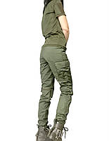 Жіночі тактичні військові штани 46 хакі, олива