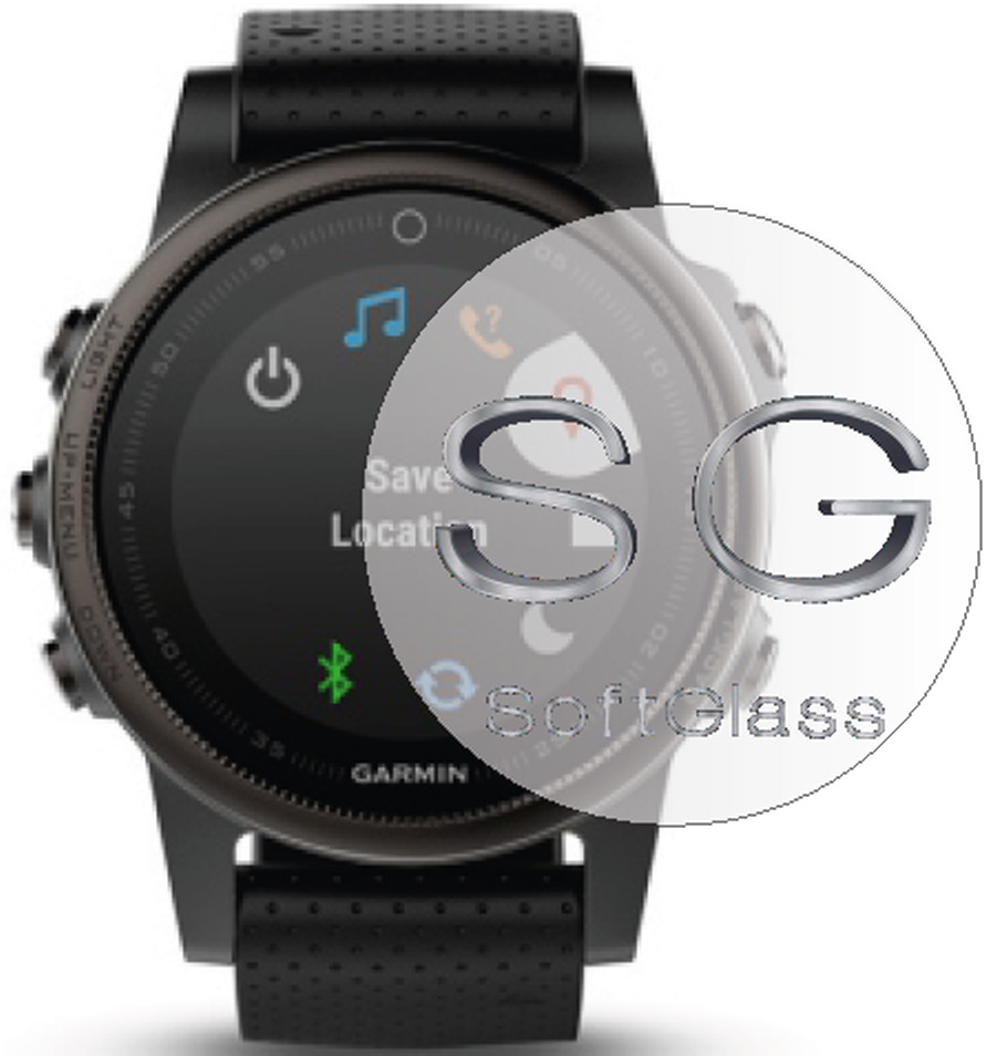 Бронеплівка для GARMIN Fenix 5S (2шт на екран) зносостійка поліуретанова SoftGlass, фото 1