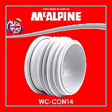 Перехідна манжета 90х110 мм під інсталяцію WC-CON14 McAlpine, фото 4