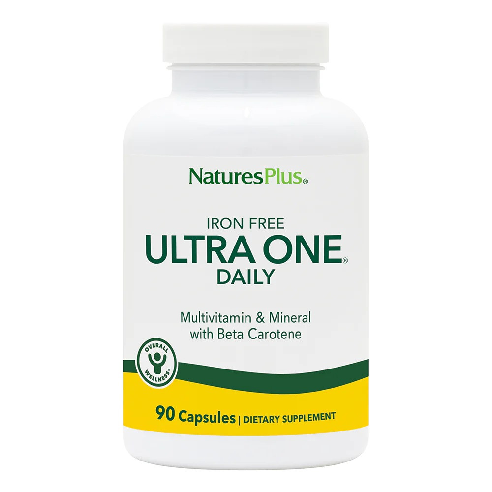Вітаміни та мінерали Natures Plus Ultra One Daily Caps Iron Free, 90 капсул EXP