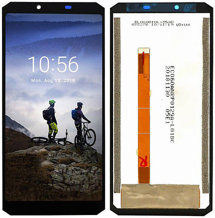 Дисплей + сенсор Oukitel WP2 Black - p/n: S060ANRP0129ADD1YA, фото 1