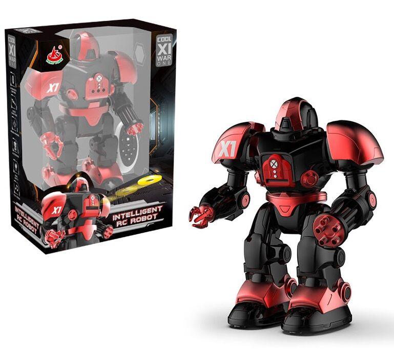 Робот 27116 (12 шт.) р/у, 30 см, муз, звук, світло, їздить, ходить, танцює, у кор-ку, 34-21,5-14 см, фото 1