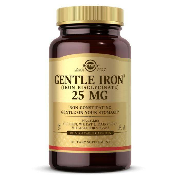 Вітаміни та мінерали Solgar Gentle Iron 25 mg, 180 вегакапсул EXP