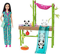 Кукла Барби Ветеринар Уход за пандами Barbie Baby Panda Careers and Rescue Playset HKT77